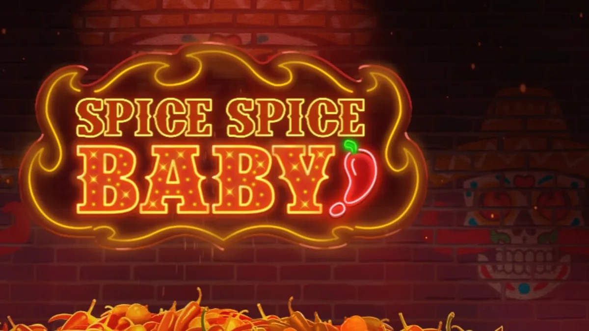 Interface vibrante do slot Spice Spice Baby com pimentas coloridas e elementos festivos