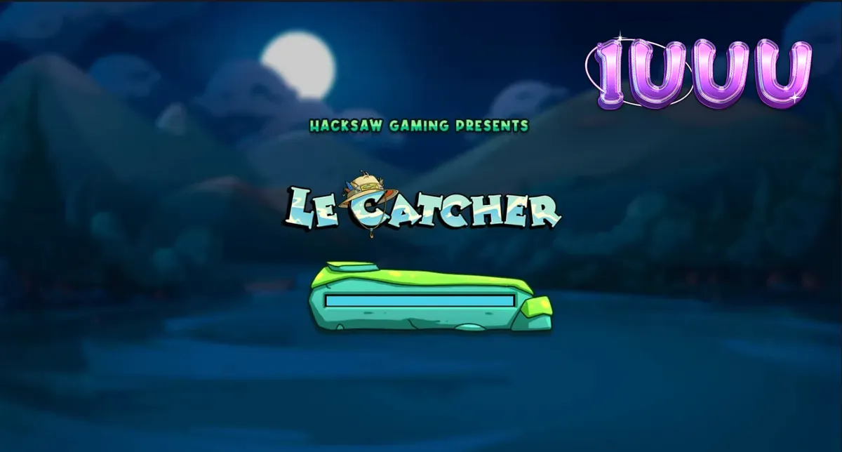 Um guaxinim pescador em um cenário noturno de Le Catcher